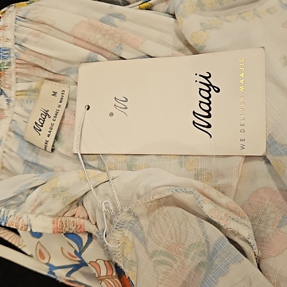 💕MAAJI💕 Debbie Cover-Up Maxi Dress ~ Chinoiserie Print Medium NWT - Picture 15 of 16